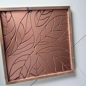 Copper Leaf Wall Art